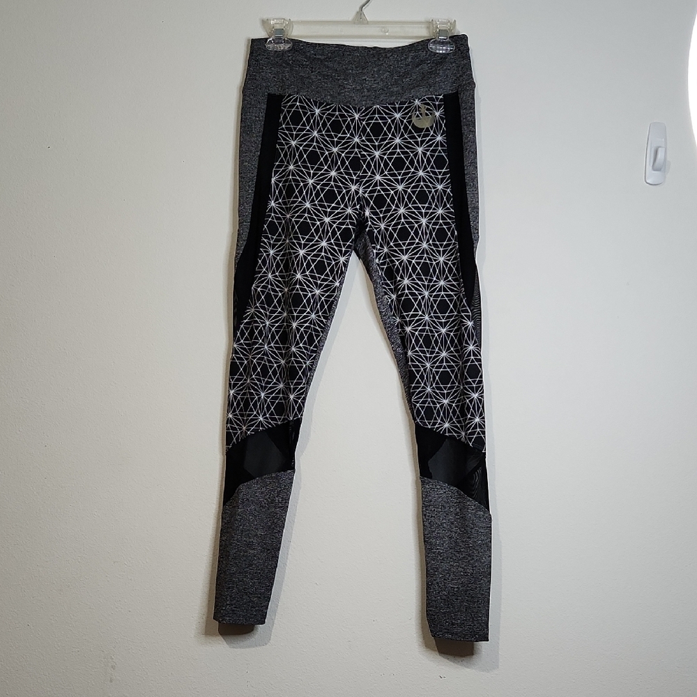 Stylish Gray Star Wars Print Geometric  Leggings